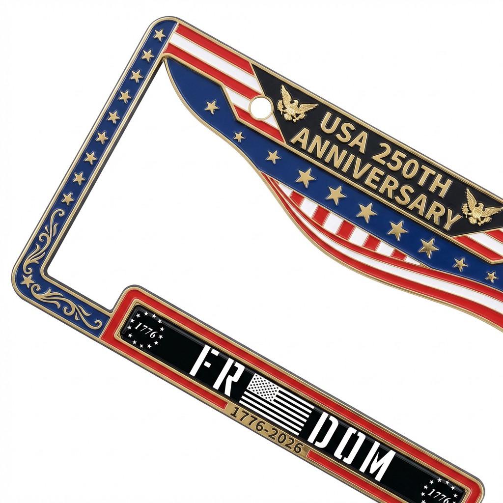USA 250th Anniversary Commemorative License Plate Set