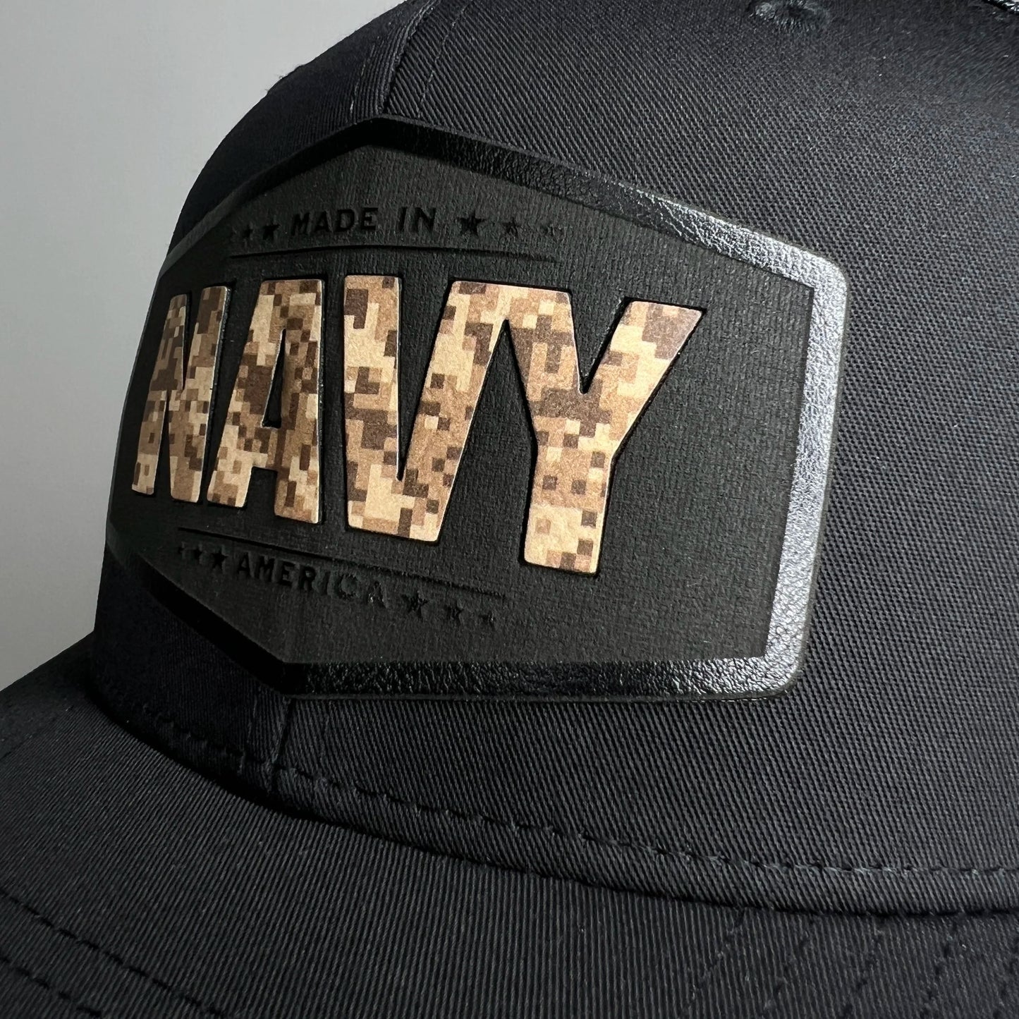 Navy Camo Insert Patch Hat