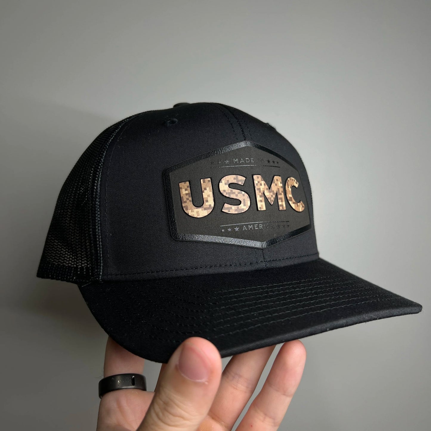 USMC Camo Insert Patch Hat