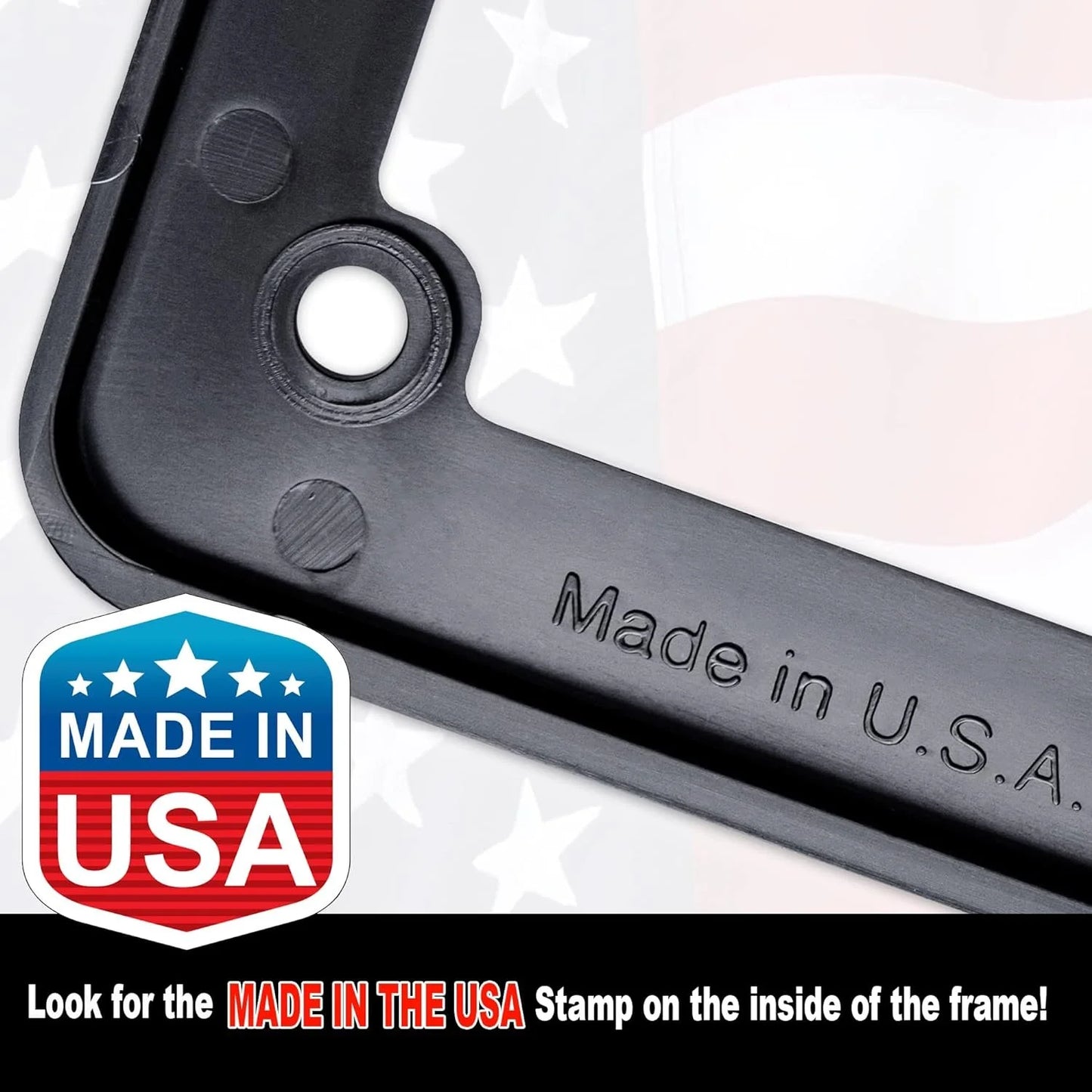 1776 Freedom Motorcycle License Plate Frame & Key Tag