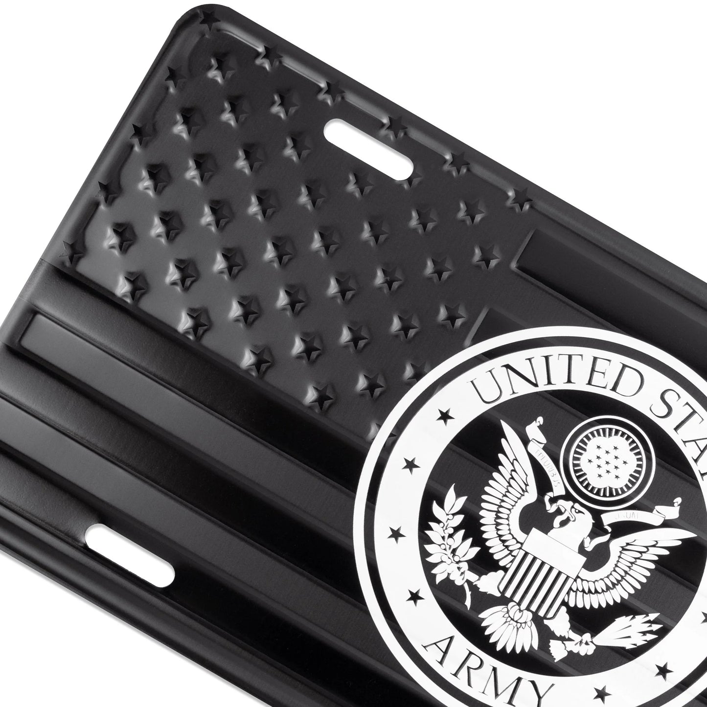 Army American Flag License Plate, Frame & Key Tag Combo "Service Edition"