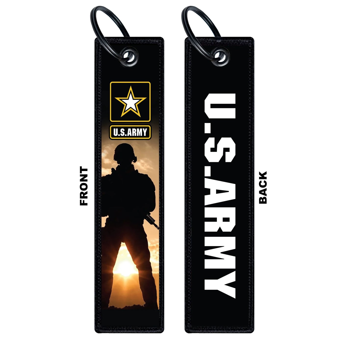 Army American Flag License Plate, Frame & Key Tag Combo "Service Edition"