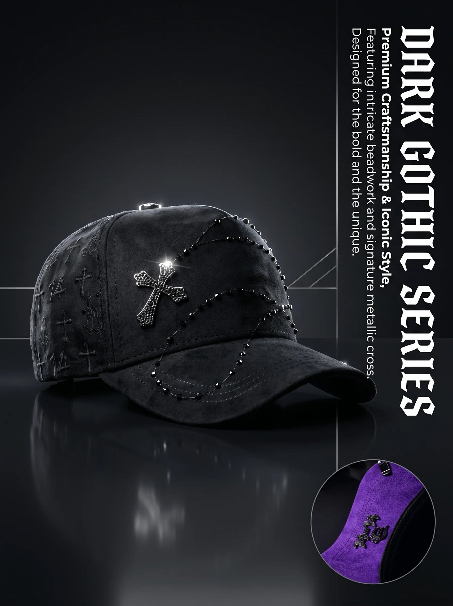 Gorra 14-14 V2 Black Jc Caps